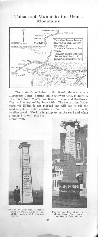 1919 Ozark Trails Association Booklet Page